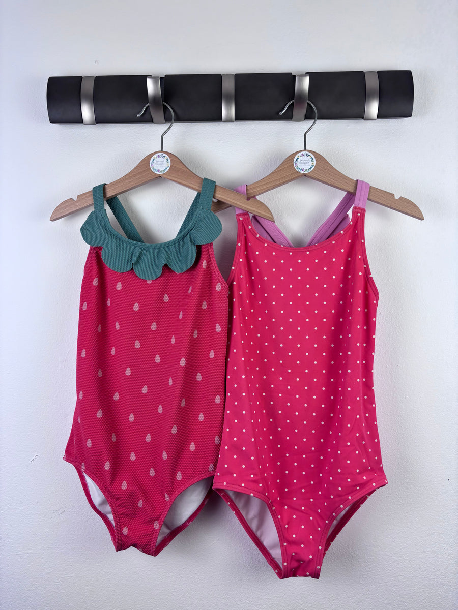 Boden Pink Swimsuit Set 6-7 Years-Swimming-Second Snuggle Preloved