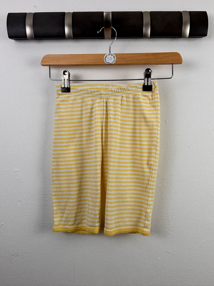Boden Yellow Stripe Long Shorts 6 Years