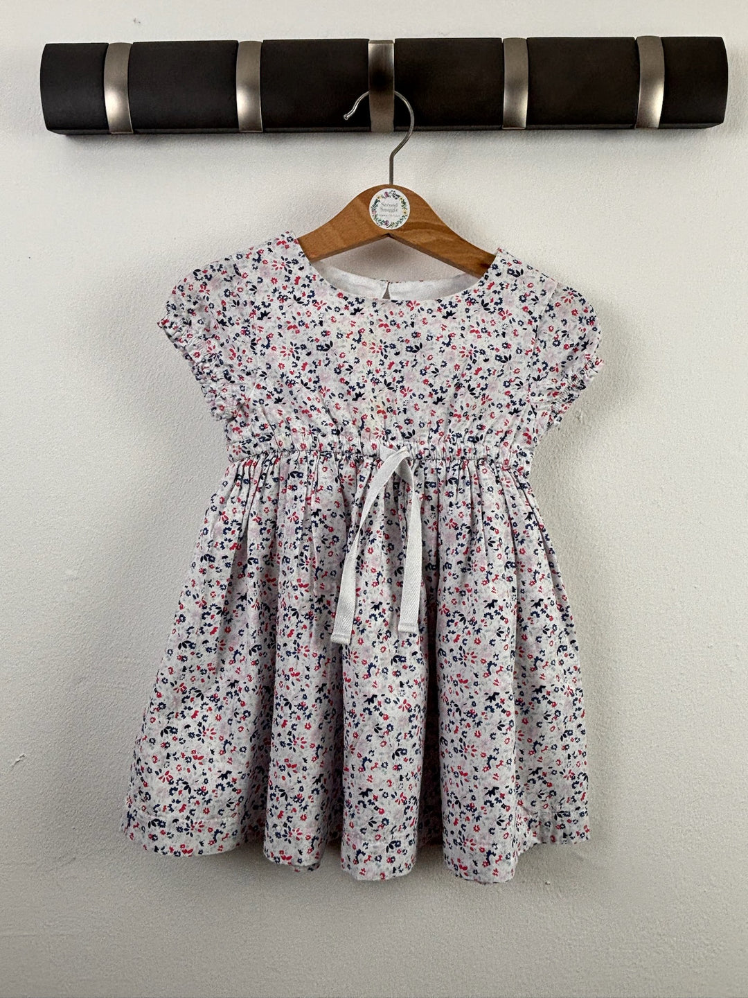 The Little White Company White Floral Dress 12-18 Months