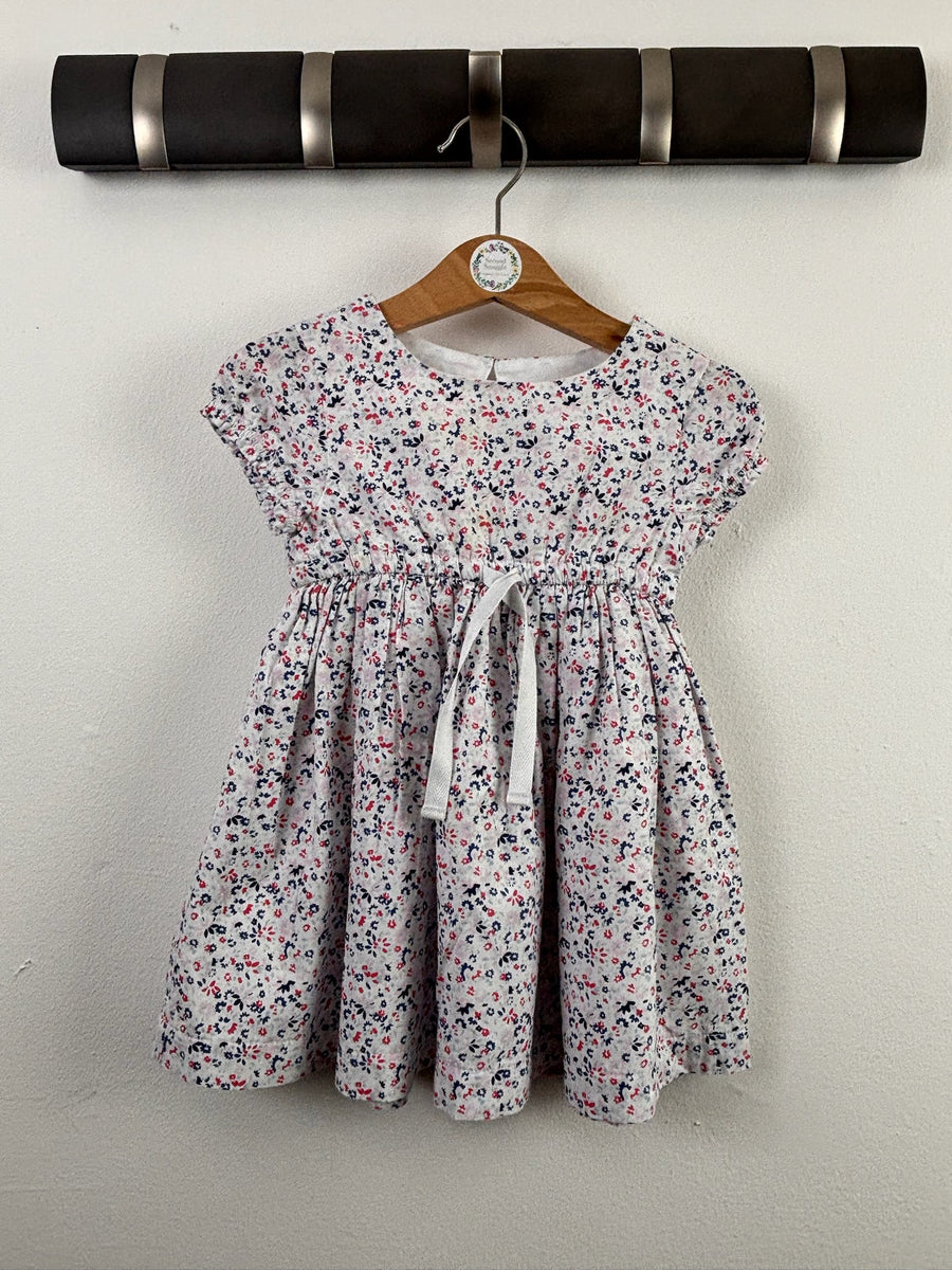 The Little White Company White Floral Dress 12-18 Months-Dresses-Second Snuggle Preloved