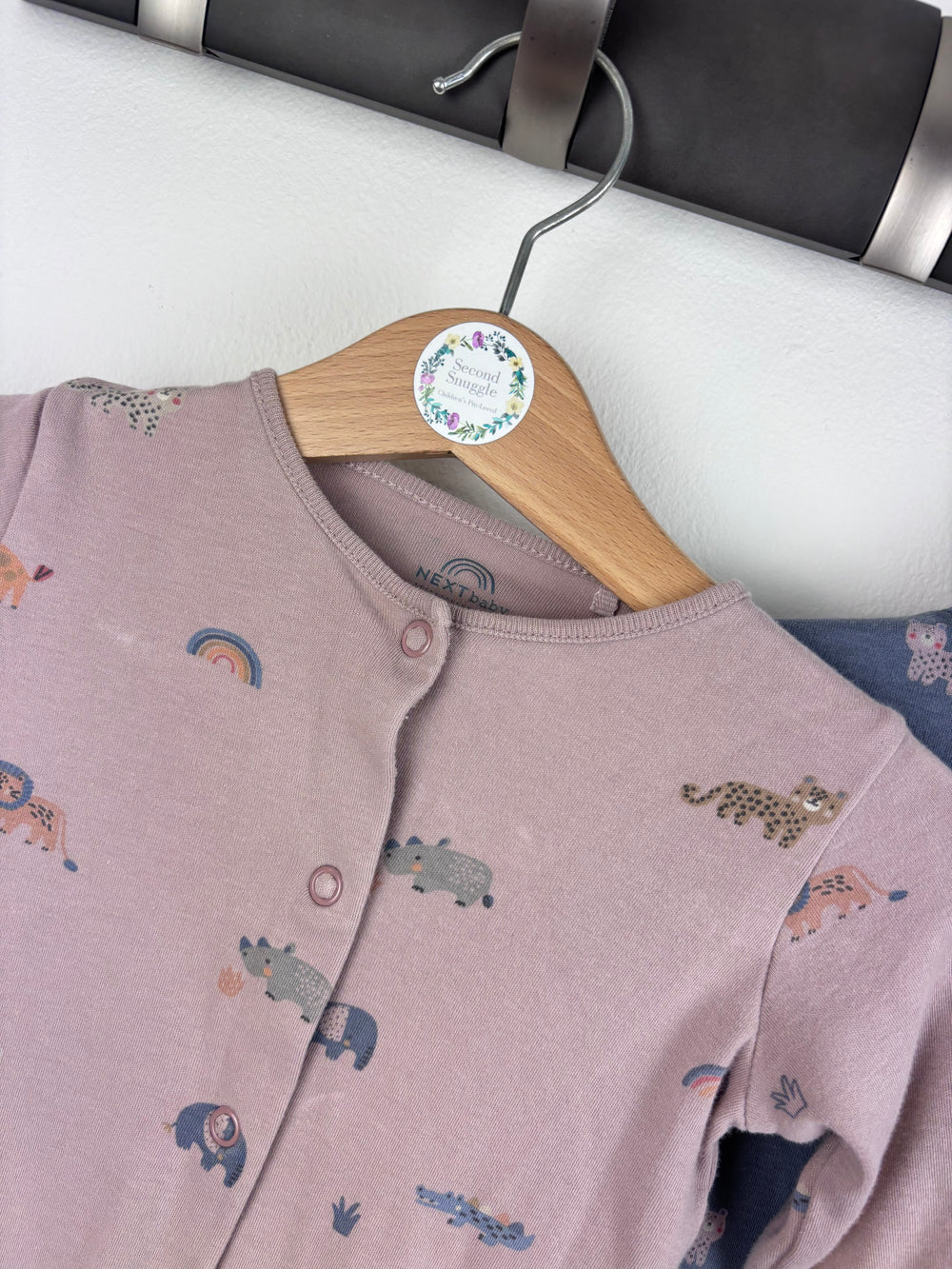 Next Animal Sleepsuits Set 3-6 Months-Sleepsuits-Second Snuggle Preloved