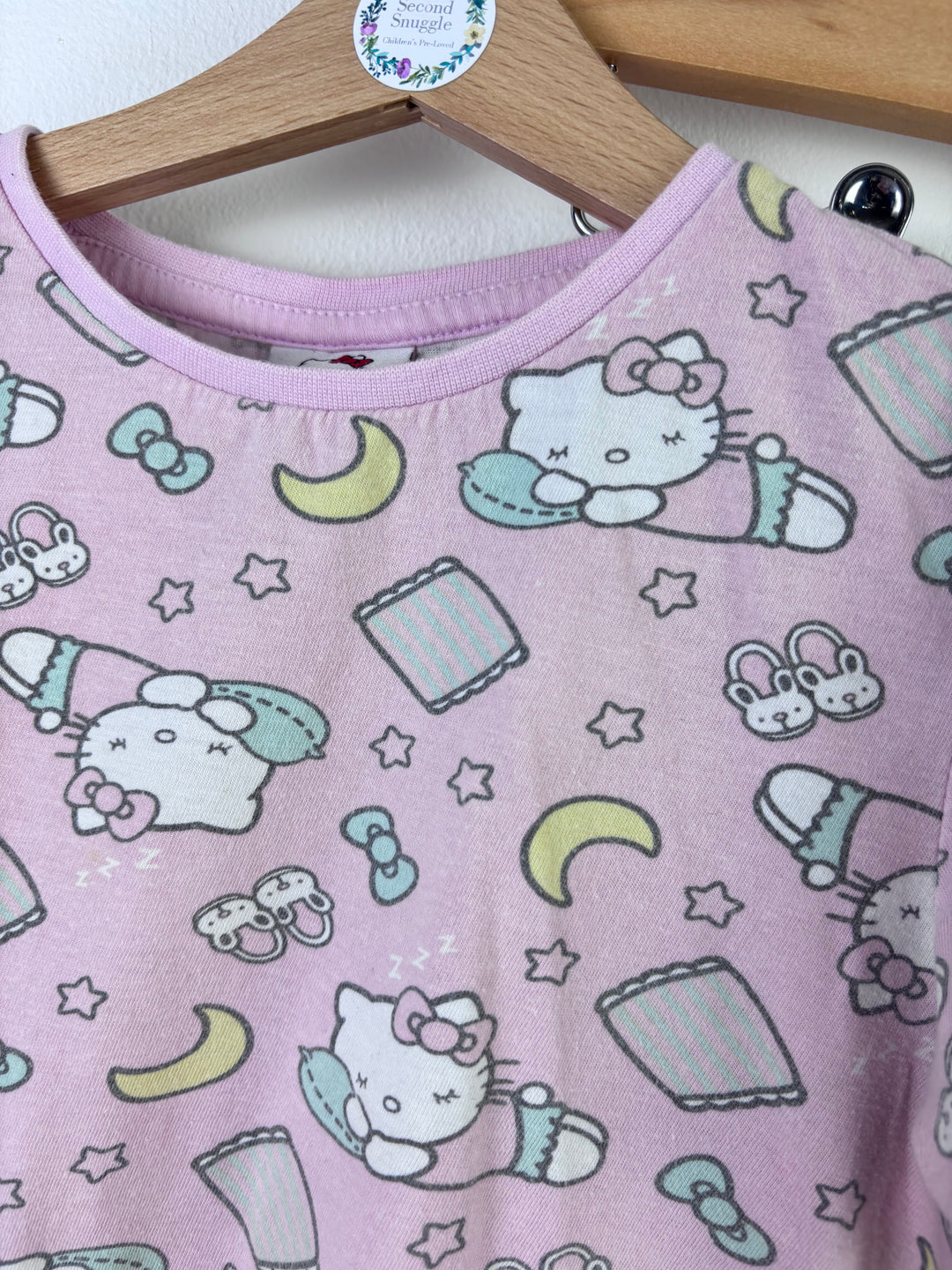 Sanrio Pink Hello Kitty Pyjama Set 8-9 Years-Night Wear-Second Snuggle Preloved