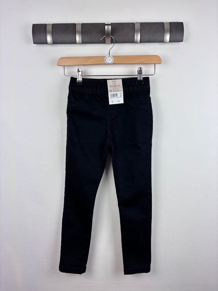 F&F Black Jeggings 6-7 Years-Trousers-Second Snuggle Preloved