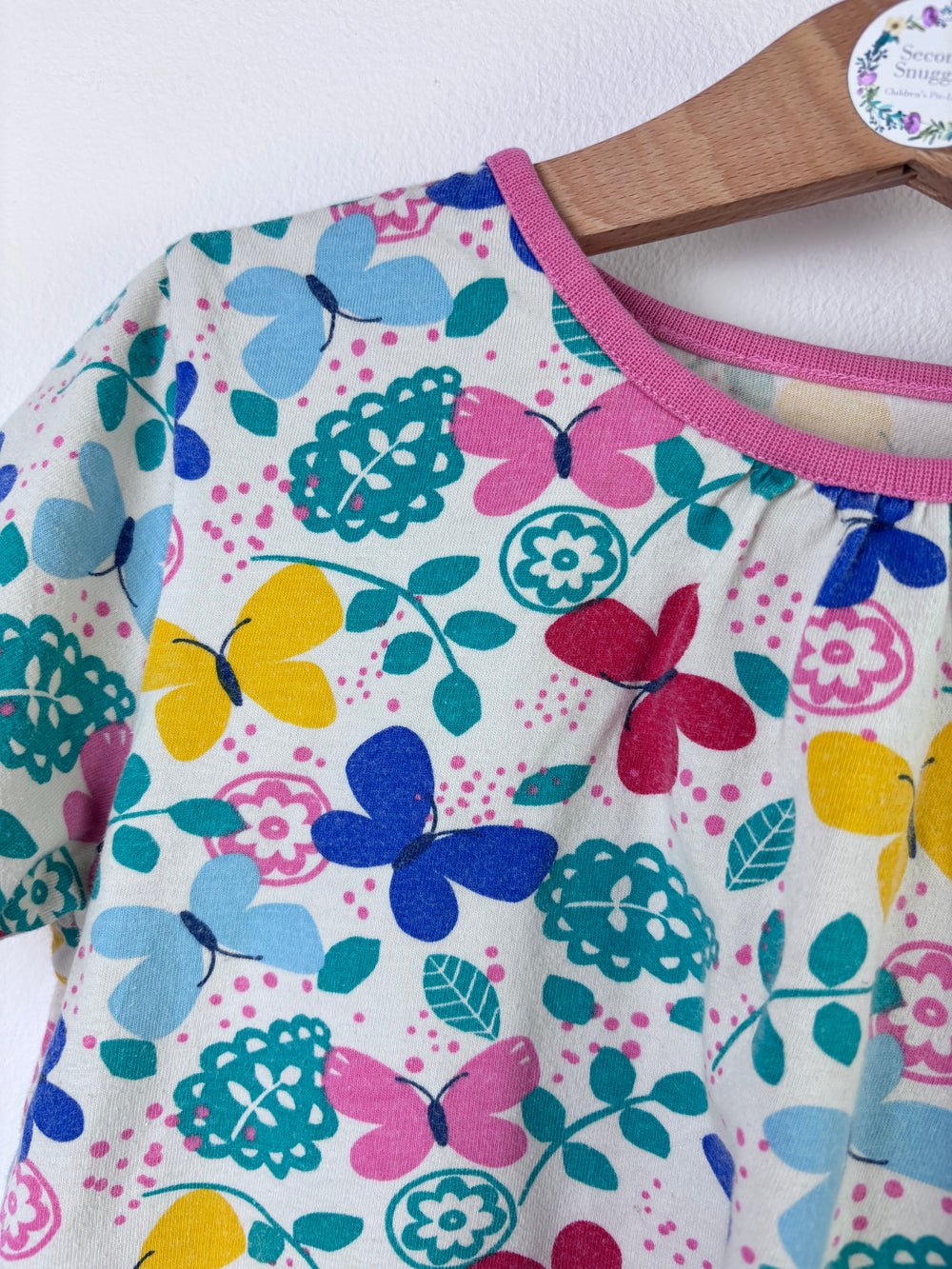 Frugi Butterfly Print Night Clothes Set 7-8 Years-Night Wear-Second Snuggle Preloved