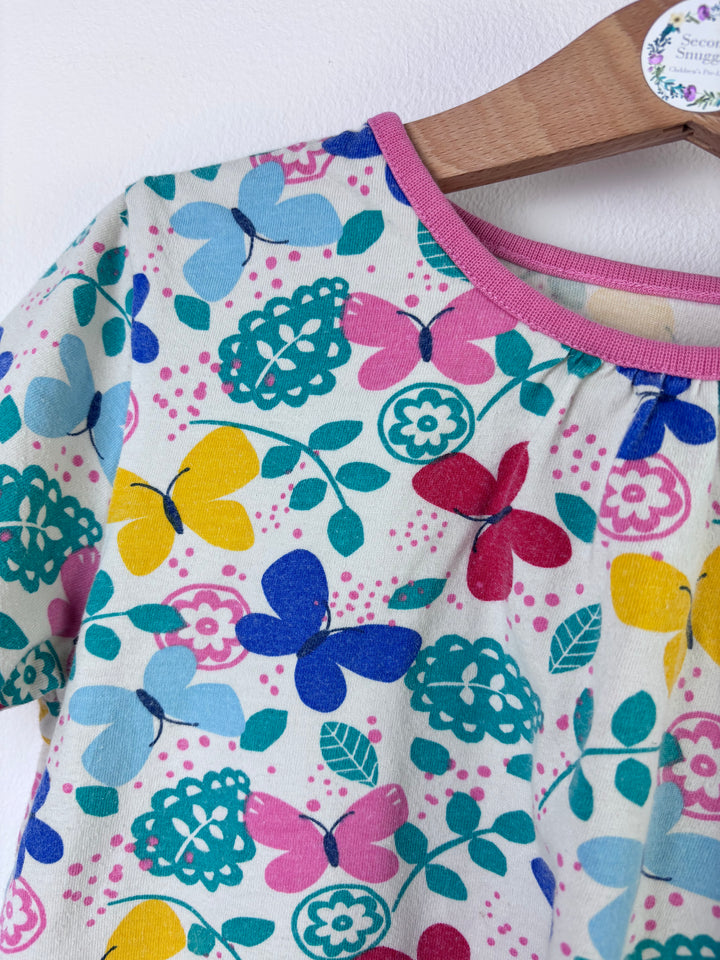 Frugi Butterfly Print Night Clothes Set 7-8 Years-Night Wear-Second Snuggle Preloved