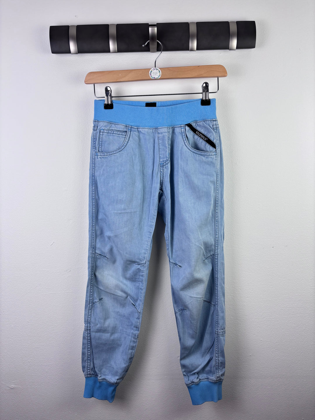 Villervalla Light Blue Jogger Jeans 134 (8-9 Years)-Trousers-Second Snuggle Preloved