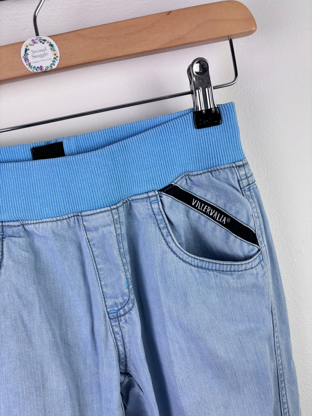 Villervalla Light Blue Jogger Jeans 134 (8-9 Years)-Trousers-Second Snuggle Preloved
