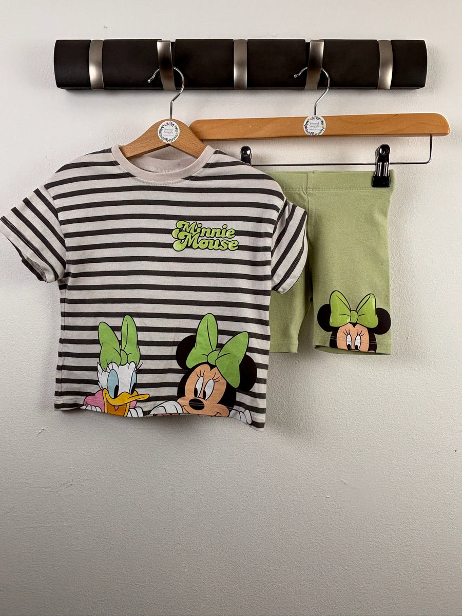 Next Minnie Mouse T-Shirt & Cycling Shorts Set 12-18 Months-Sets-Second Snuggle Preloved