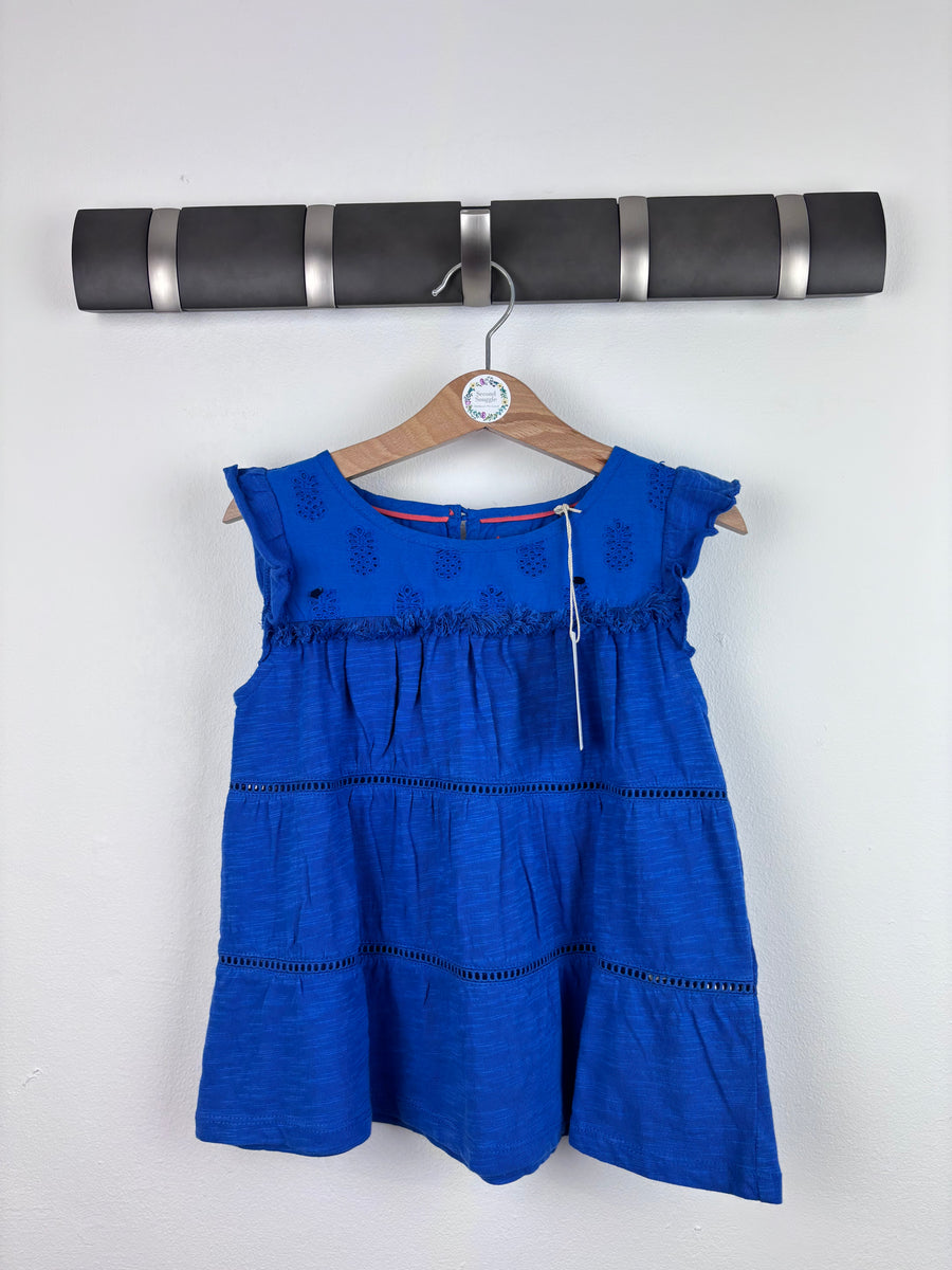 Mini Boden Blue Sleeveless Top 4-5 Years-Tops-Second Snuggle Preloved