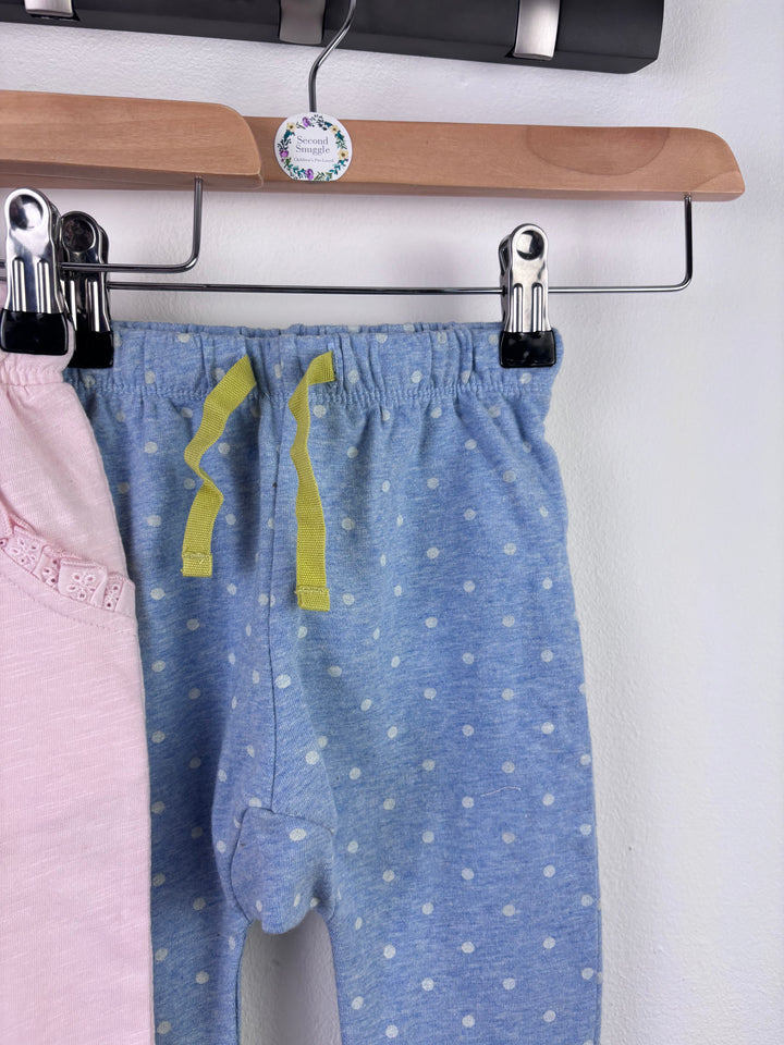 Boden Pink and Blue Joggers Set 12-18 Months-Trousers-Second Snuggle Preloved