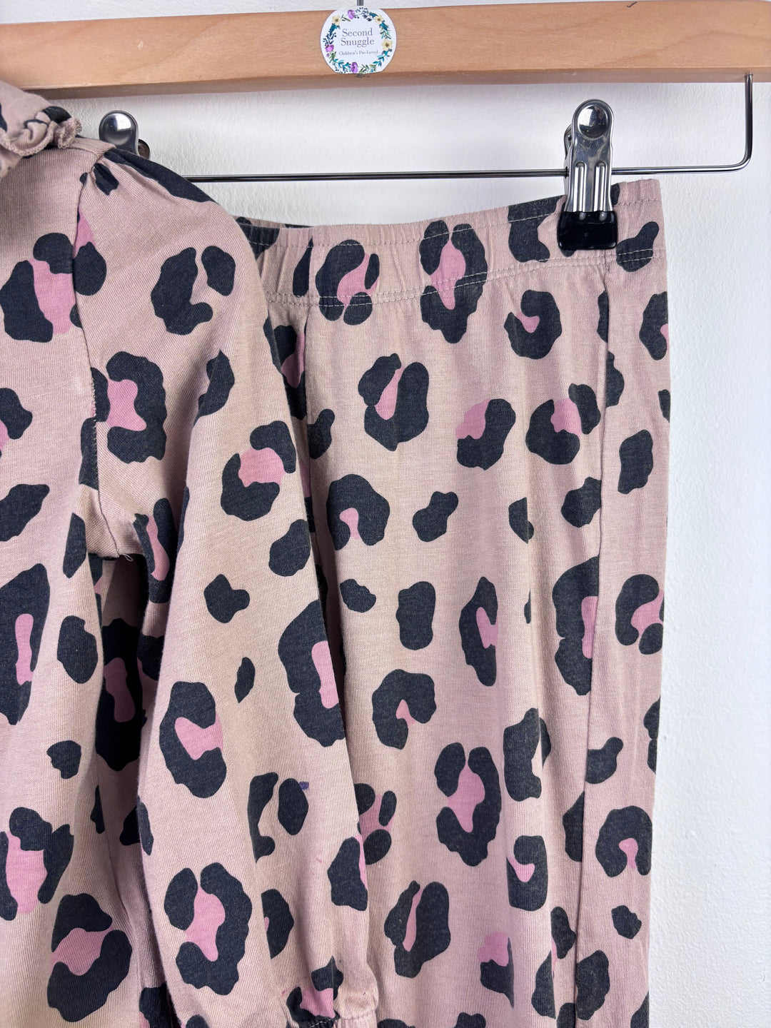 M&S Brown Leopard Print Outfit Set 3-4 Years-Night Wear-Second Snuggle Preloved