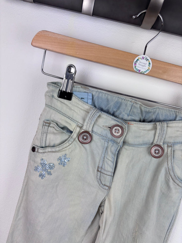 Next Skinny Jeans with Embroidery 7 Years-Trousers-Second Snuggle Preloved
