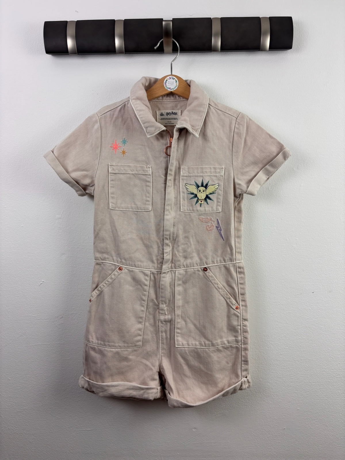 M&S Harry Potter Beige Utility Playsuit 7-8 Years-Play Suits-Second Snuggle Preloved