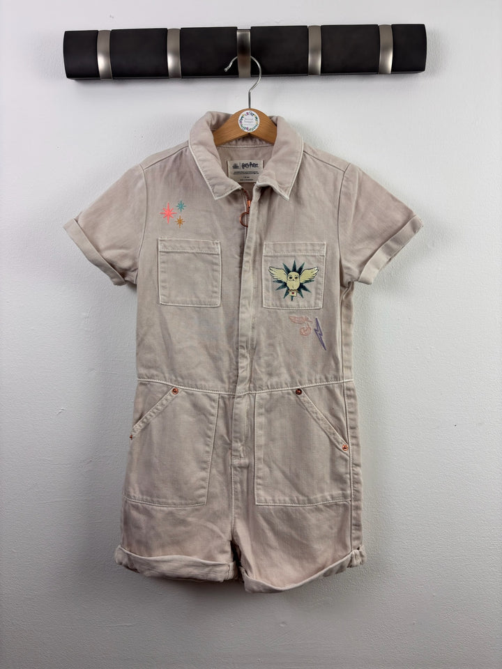 M&S Harry Potter Beige Utility Playsuit 7-8 Years