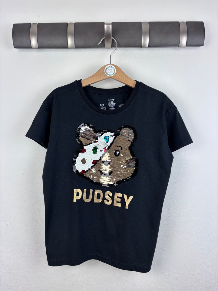George Pudsey Sequin T Shirt 8-9 Years-Tops-Second Snuggle Preloved