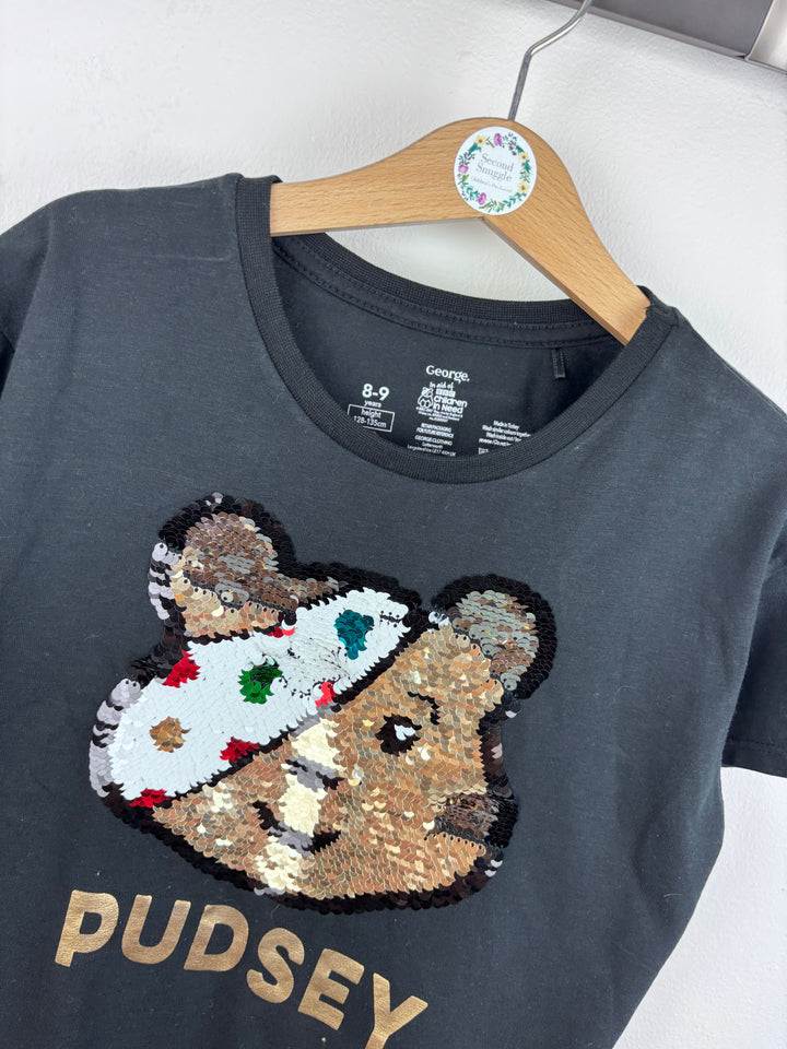 George Pudsey Sequin T Shirt 8-9 Years-Tops-Second Snuggle Preloved