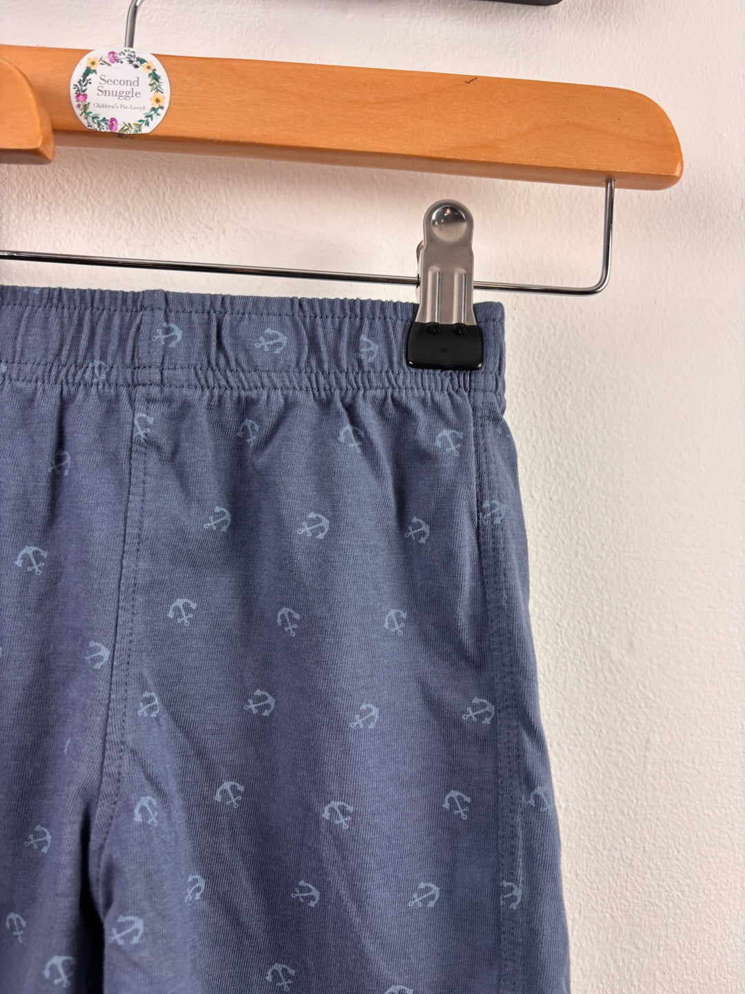TU Blue Shorts 2 Pack Denim & Anchor Print 9-12 Months