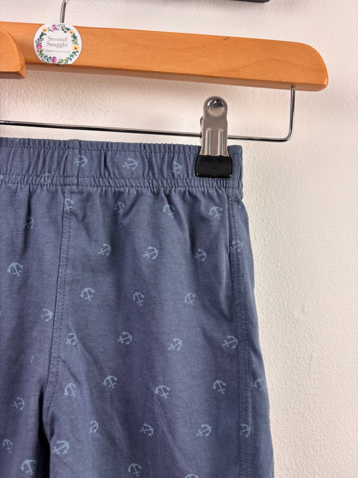 TU Blue Shorts 2 Pack Denim & Anchor Print 9-12 Months