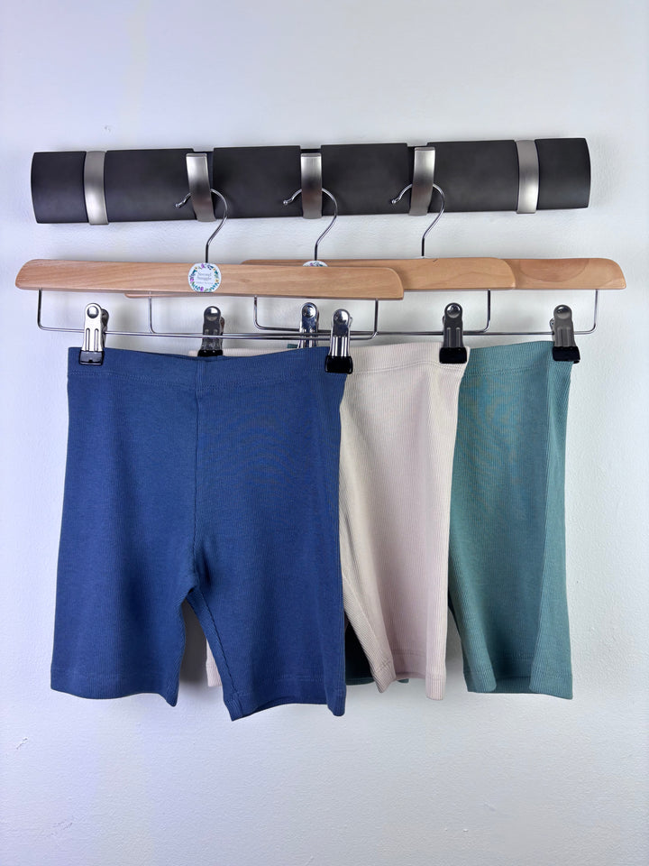 M&S Blue Cream Green Shorts Bundle 4-5 Years-Shorts-Second Snuggle Preloved