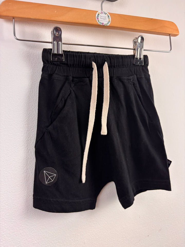 NUNUNU Black & Blue Vest and Shorts Bundle 12-18 Months