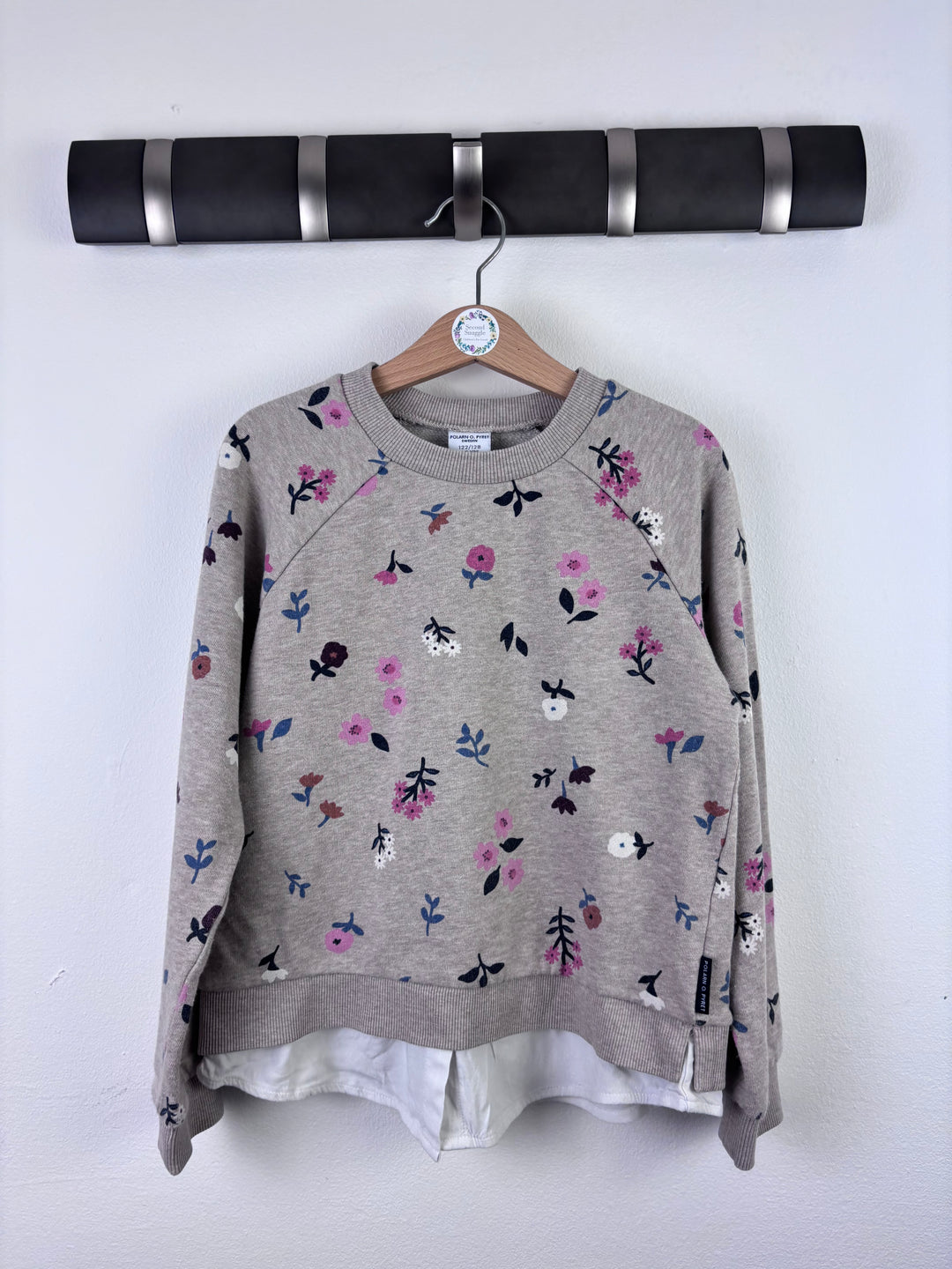Polarn O. Pyret Floral Sweatshirt 6-8 Years-Jumpers-Second Snuggle Preloved