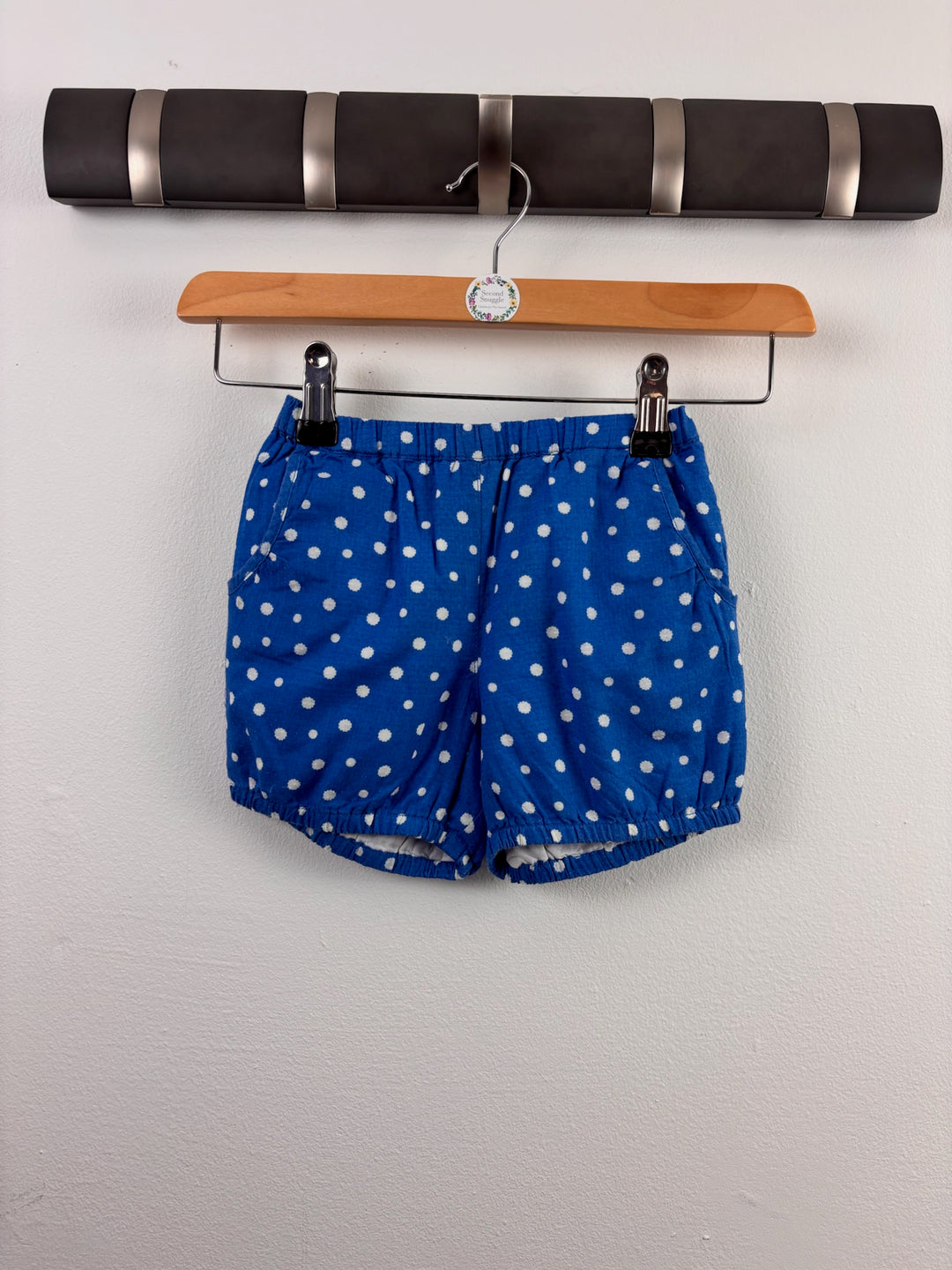 Boden Blue Polka Dot Shorts 18-24 Months