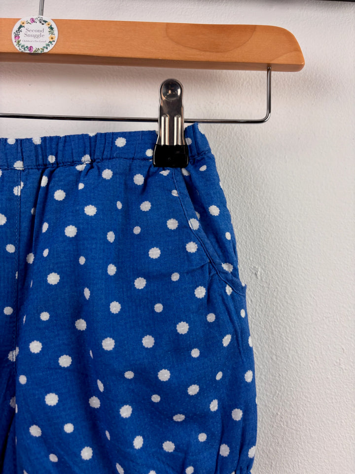Boden Blue Polka Dot Shorts 18-24 Months
