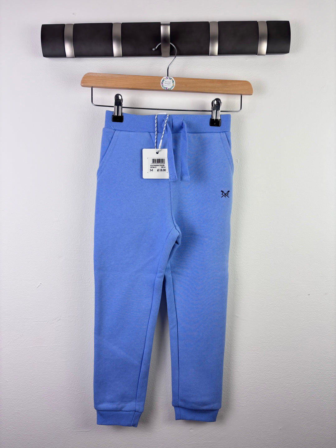 Crew Blue Joggers 5-6 Years-Trousers-Second Snuggle Preloved