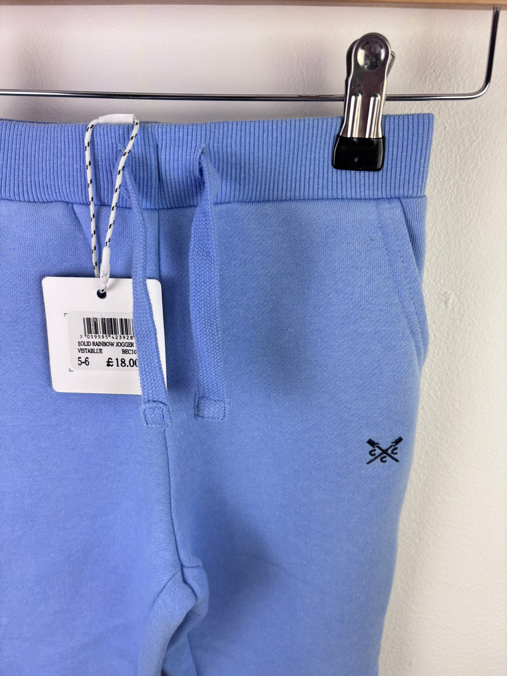 Crew Blue Joggers 5-6 Years-Trousers-Second Snuggle Preloved