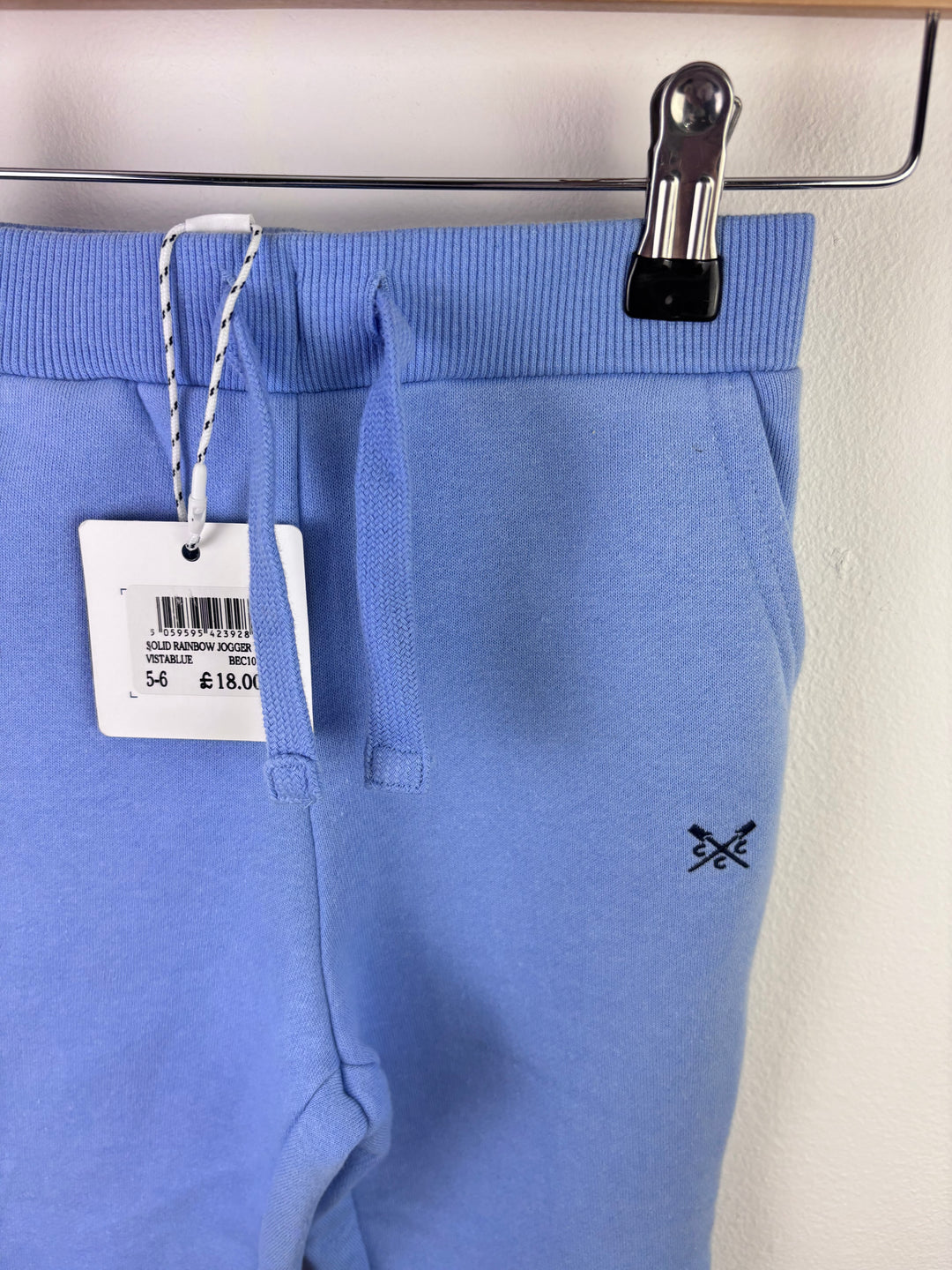 Crew Blue Joggers 5-6 Years-Trousers-Second Snuggle Preloved