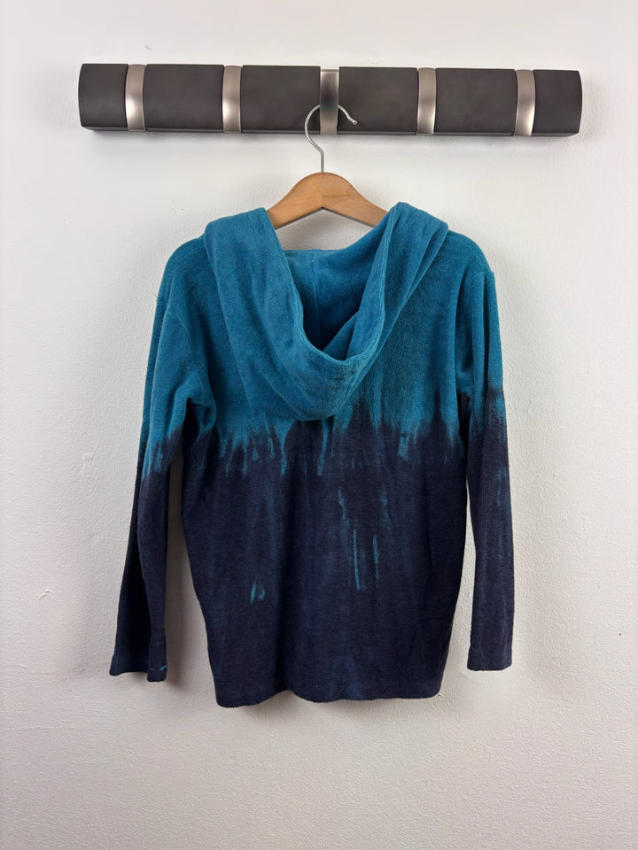 Appaman Blue Navy Tie Dye Hooded Top 4 Years