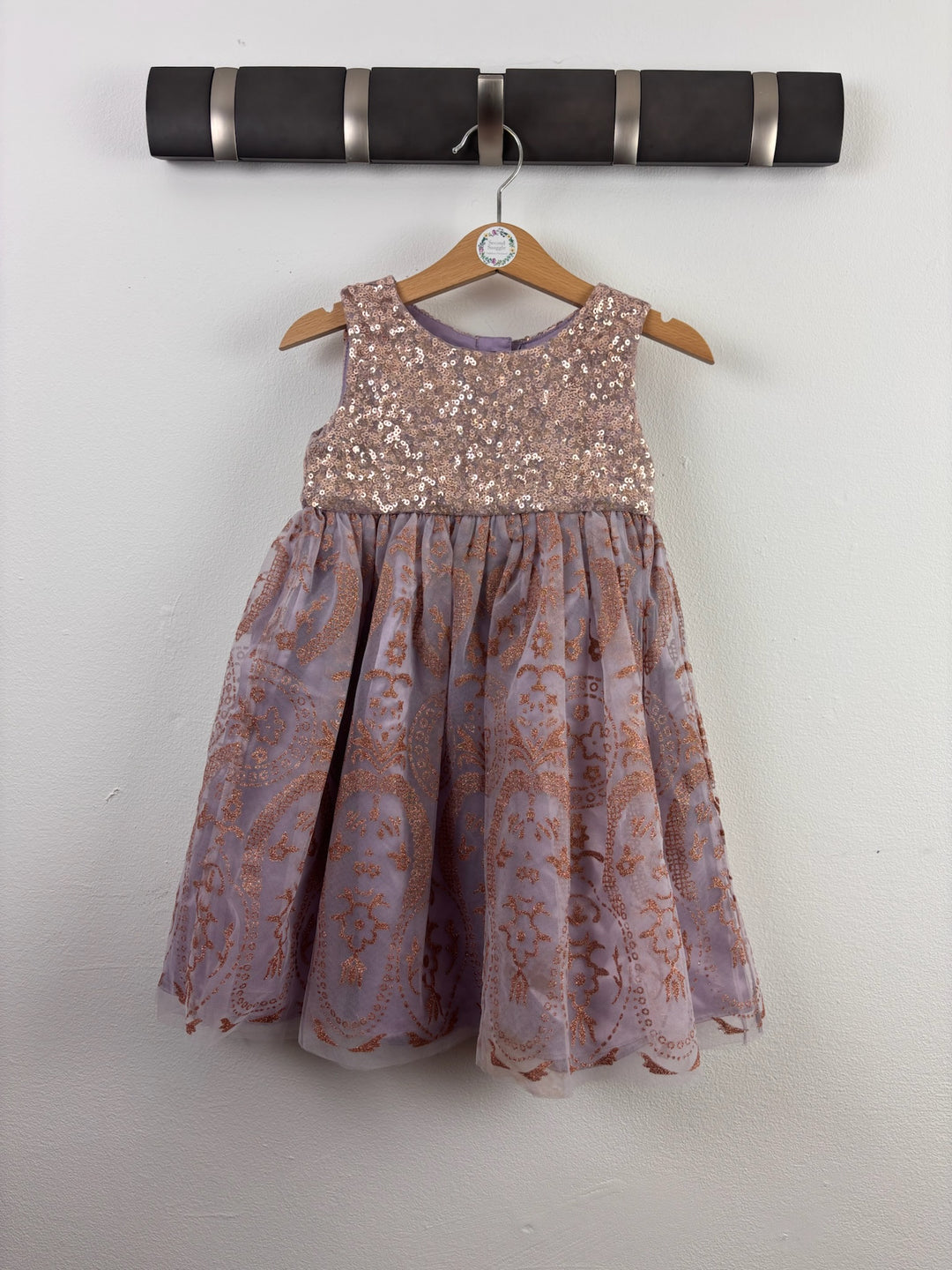 Monsoon Lilac Sequin Party Dress 18-24 Months