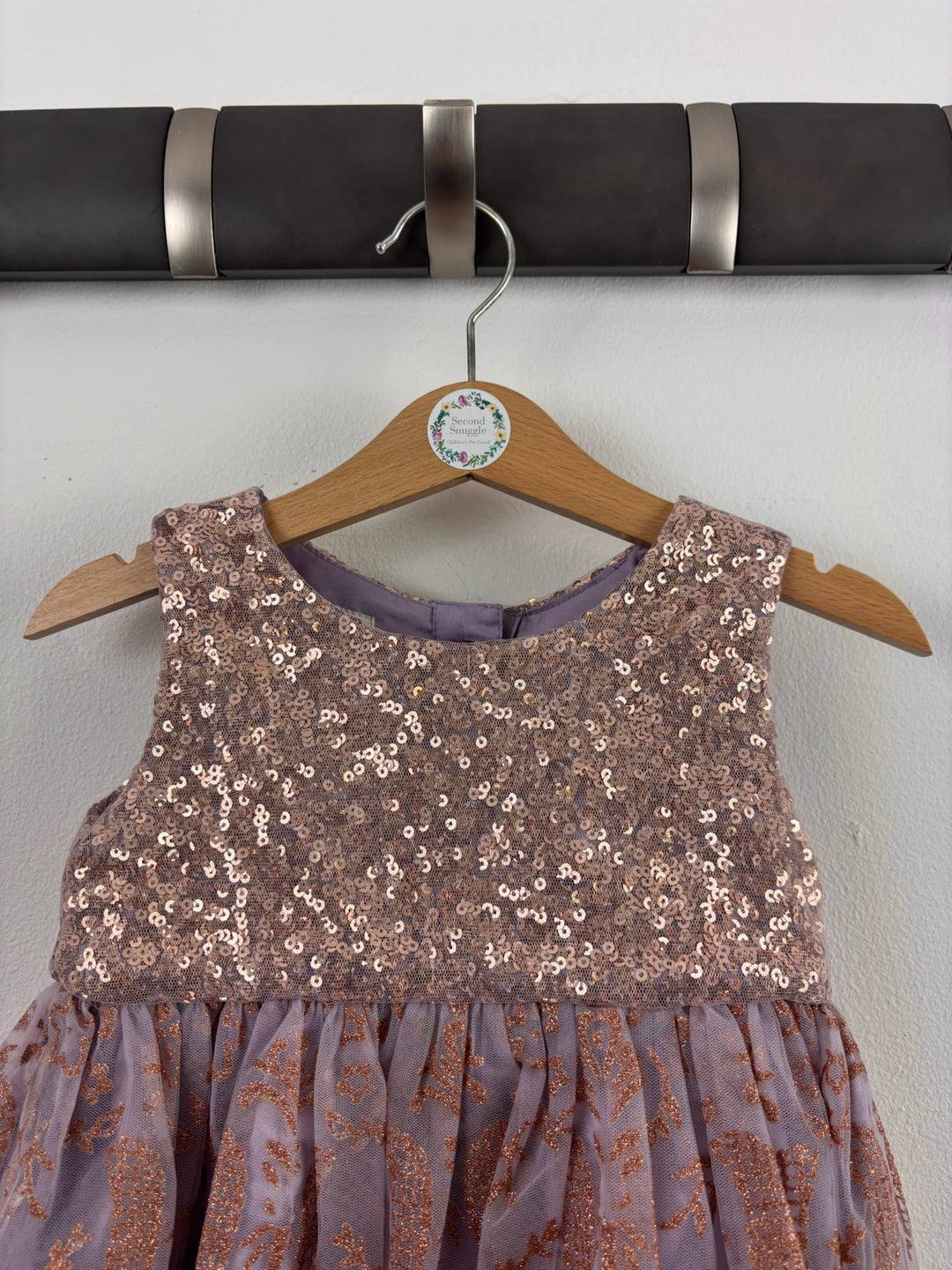 Monsoon Lilac Sequin Party Dress 18-24 Months