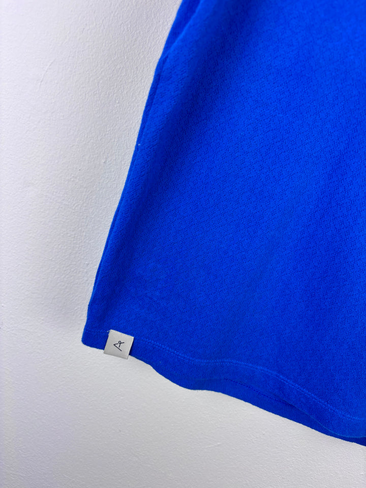 Alba Blue Heart Trim Top 116 (5-6 Years)-Tops-Second Snuggle Preloved
