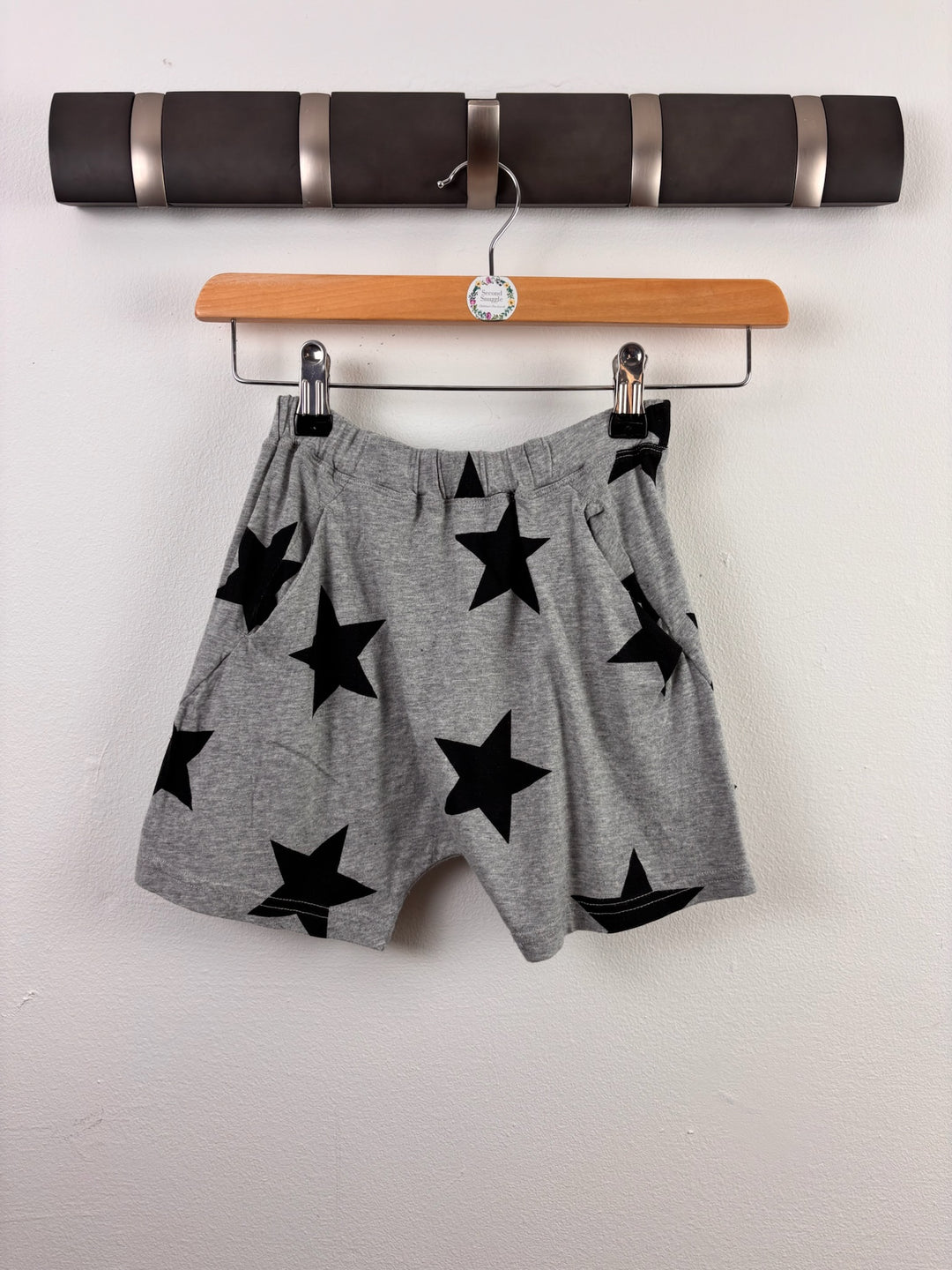 Nununu Grey Star Print Shorts 3-4 Years