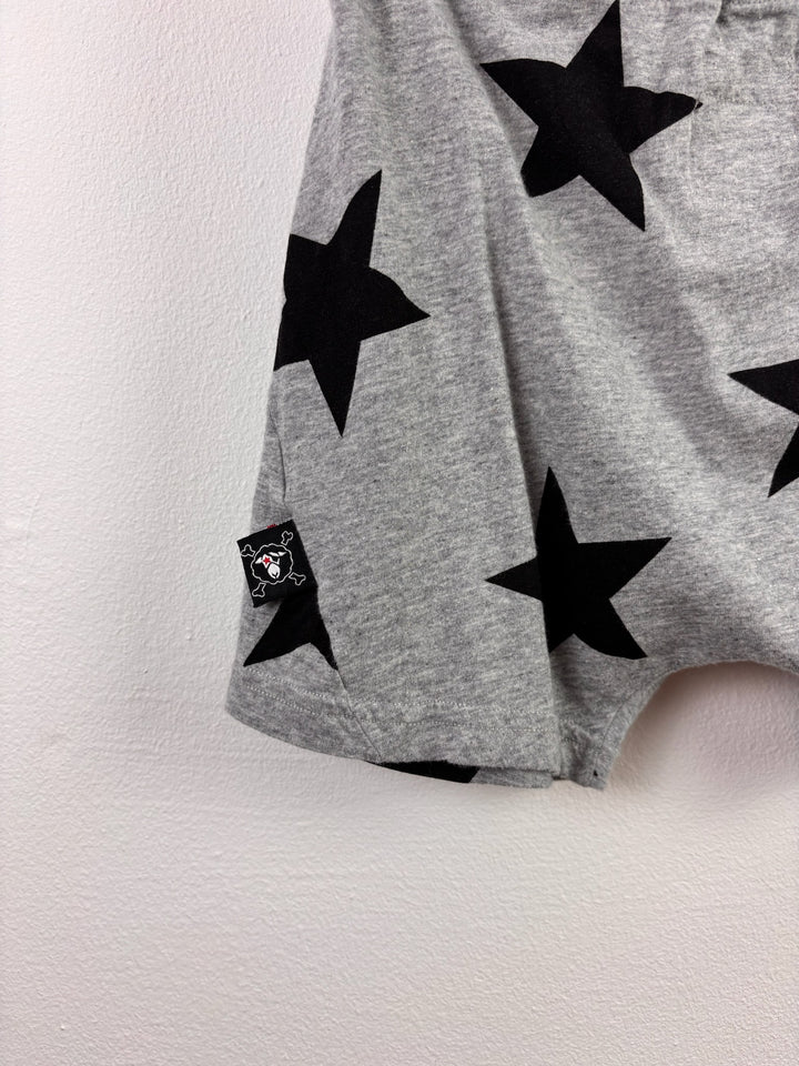 Nununu Grey Star Print Shorts 3-4 Years