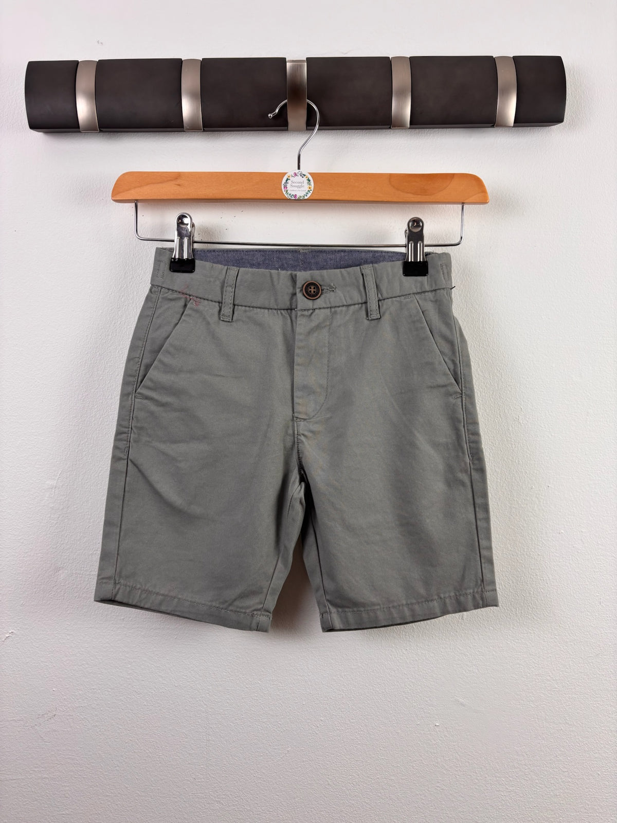 Next Grey Chino Shorts 4-5 Years-Shorts-Second Snuggle Preloved