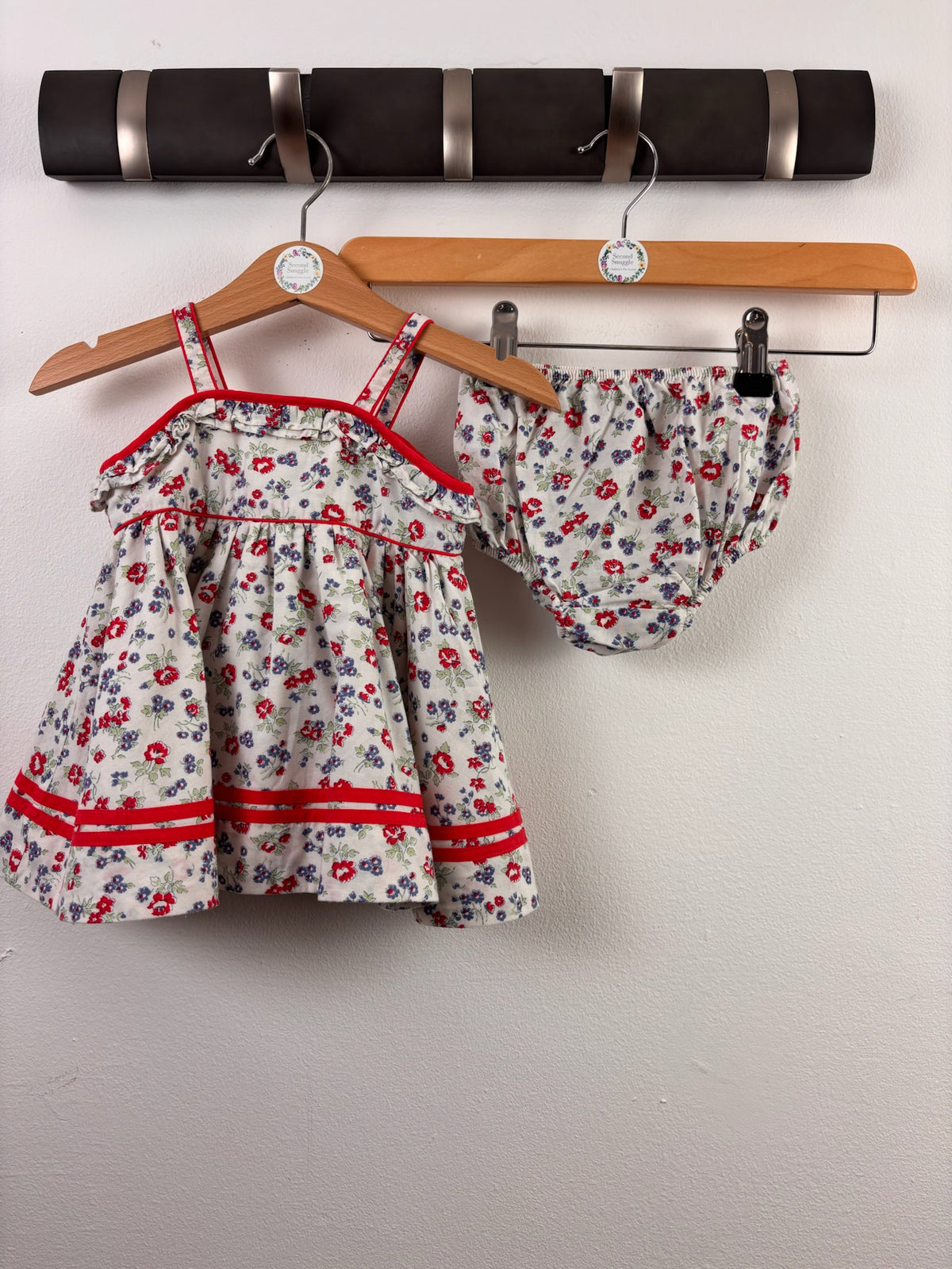 Ralph Lauren Floral Dress & Bloomers 3 Months-Dresses-Second Snuggle Preloved
