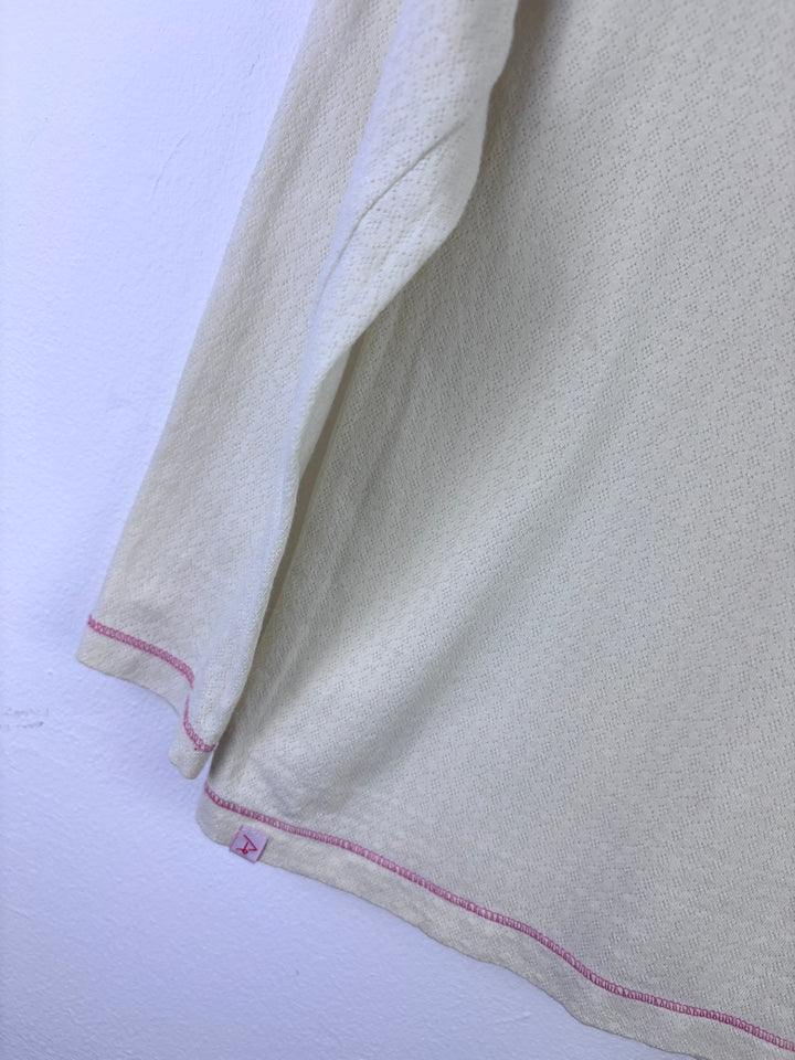 Alba Cream Heart Long Sleeve Top 6-7 Years-Tops-Second Snuggle Preloved