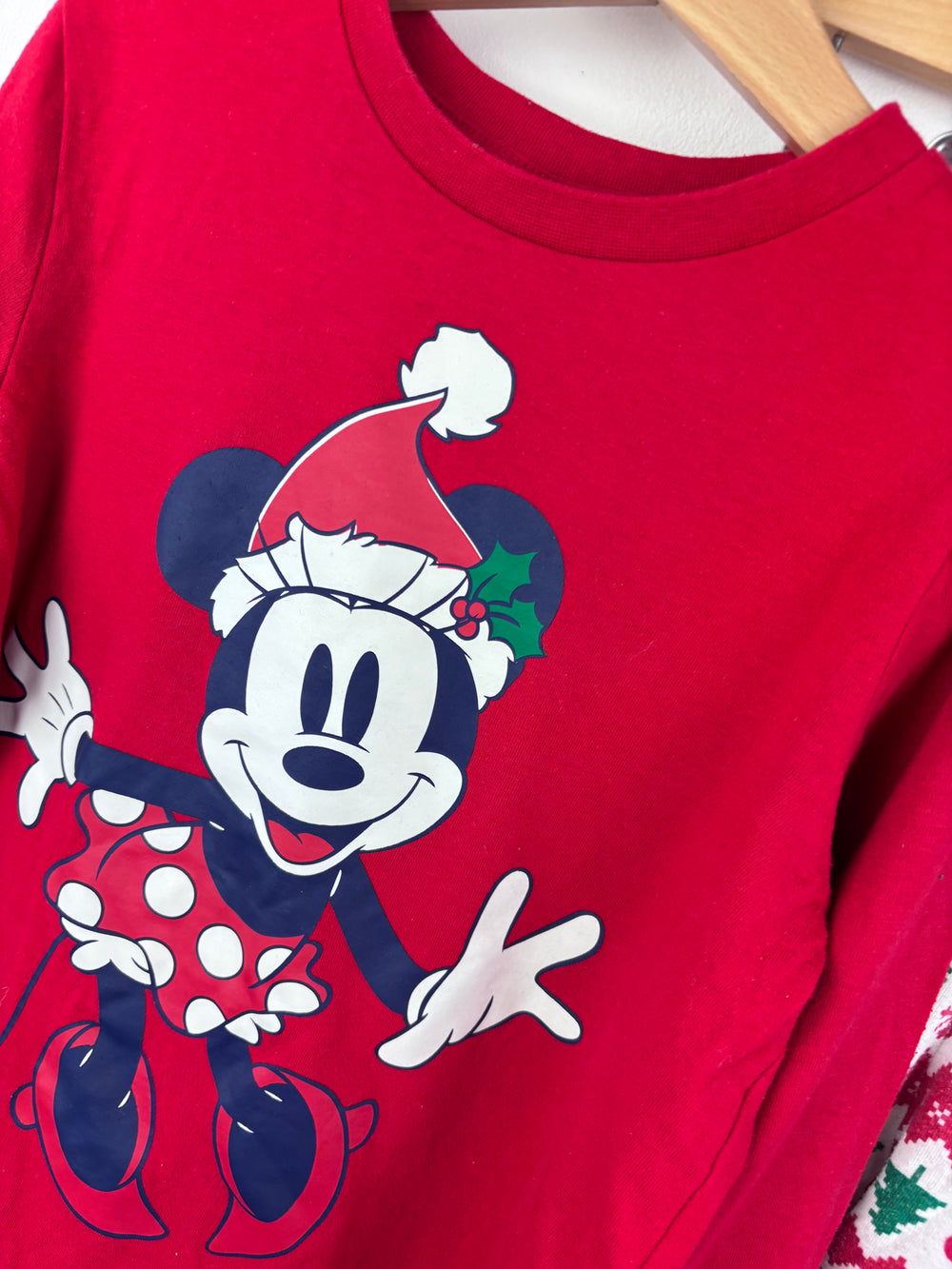 Matalan Minnie Mouse Christmas Pyjamas 8 Years-Night Wear-Second Snuggle Preloved