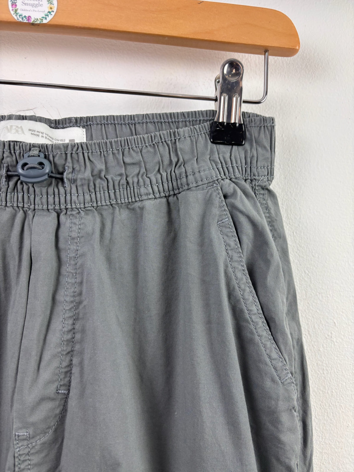 Zara Grey Lightweight Joggers 11-12 Years-Trousers-Second Snuggle Preloved