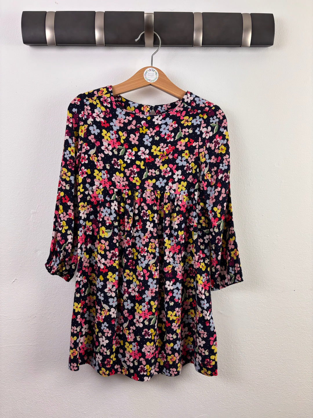 Joules Navy Floral Dress 4 Years