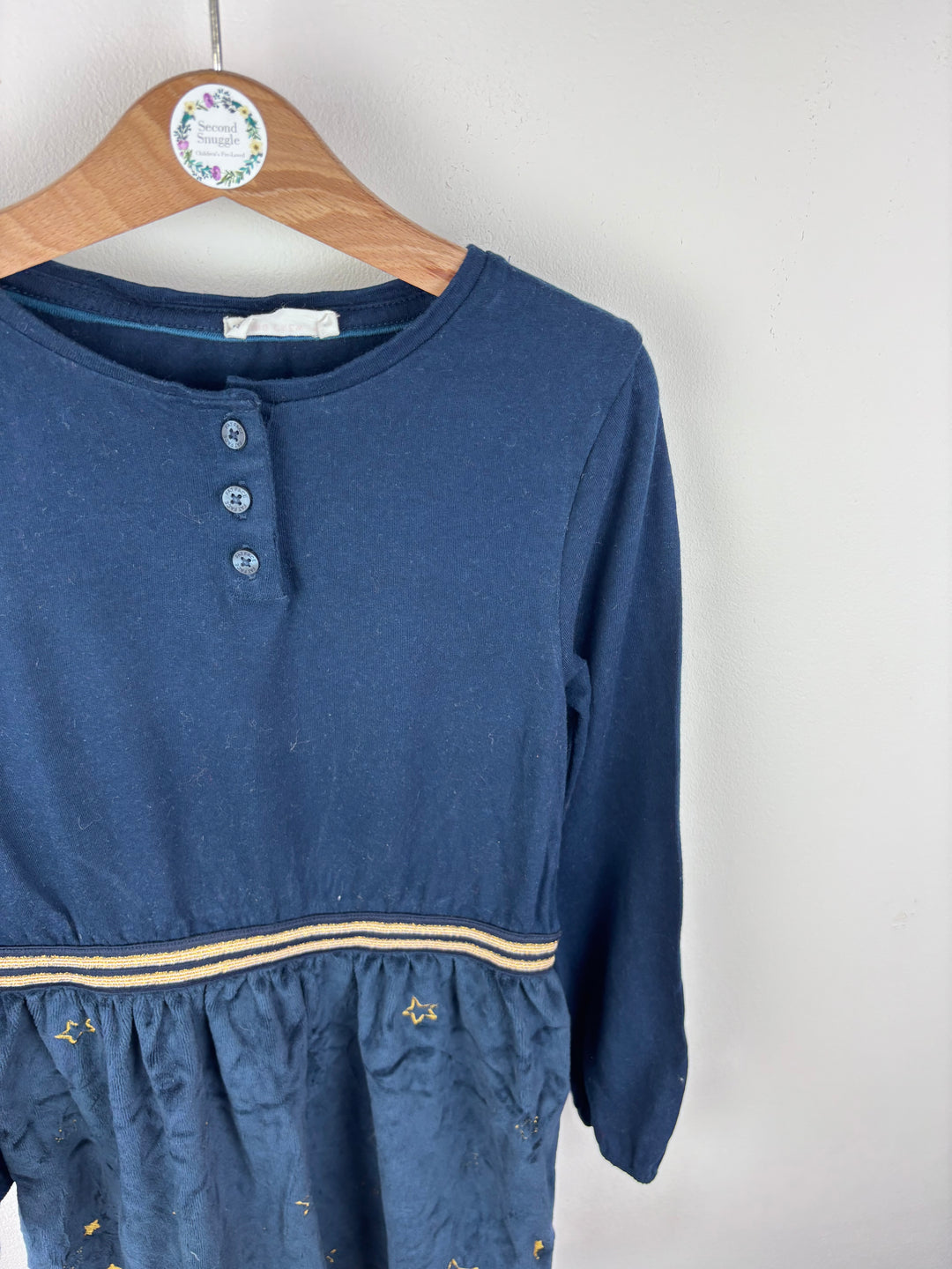 Fat Face Navy Star Dress 6-7 Years-Dresses-Second Snuggle Preloved