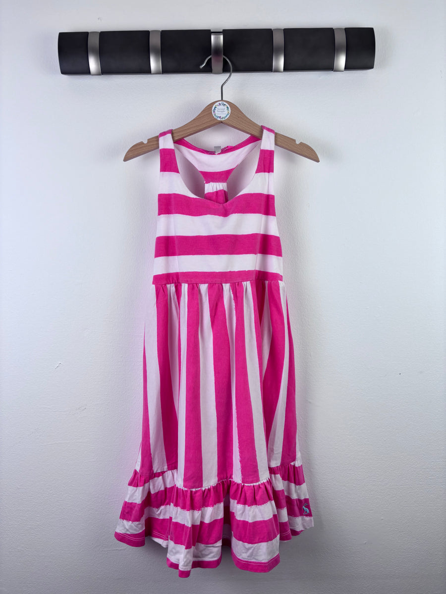 Joules Pink Stripe Sleeveless Dress 5-6 Years-Dresses-Second Snuggle Preloved