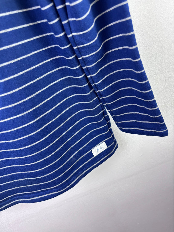 Joules Blue Stripe Half Zip Fleece 11-12 Years-Jumpers-Second Snuggle Preloved