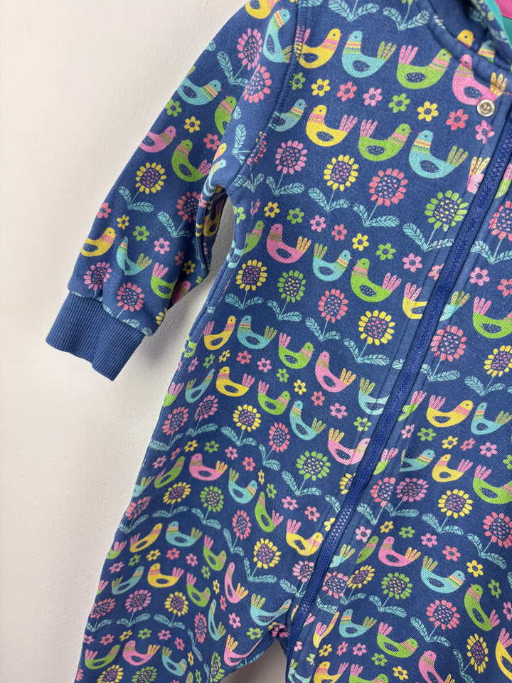 Frugi Bird Print Onesie 18-24 Months-All In One-Second Snuggle Preloved