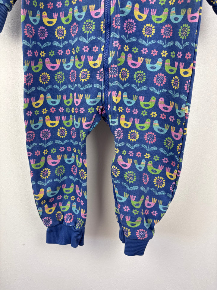 Frugi Bird Print Onesie 18-24 Months-All In One-Second Snuggle Preloved