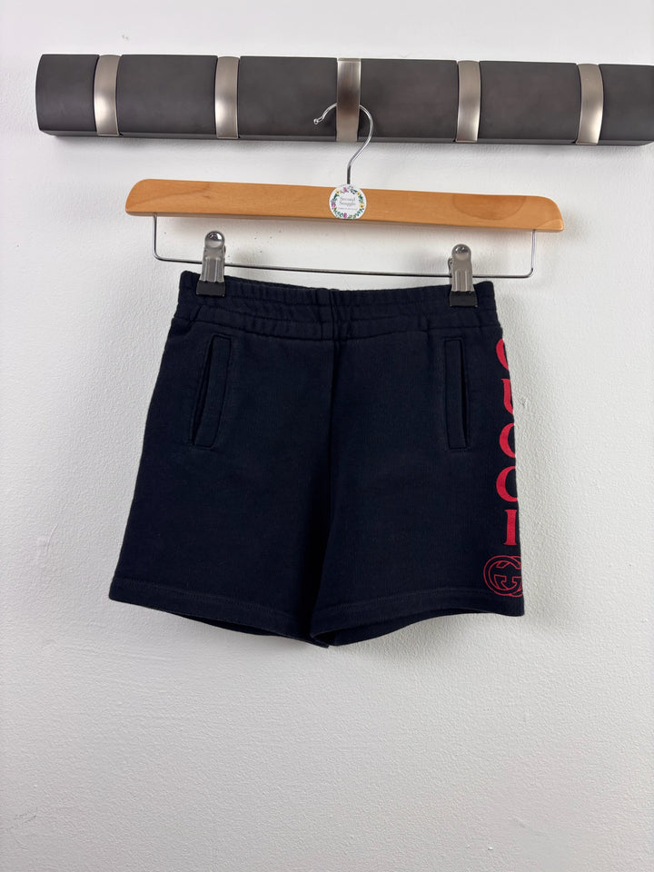 Gucci Navy Logo Sweat Shorts 3-4 Years