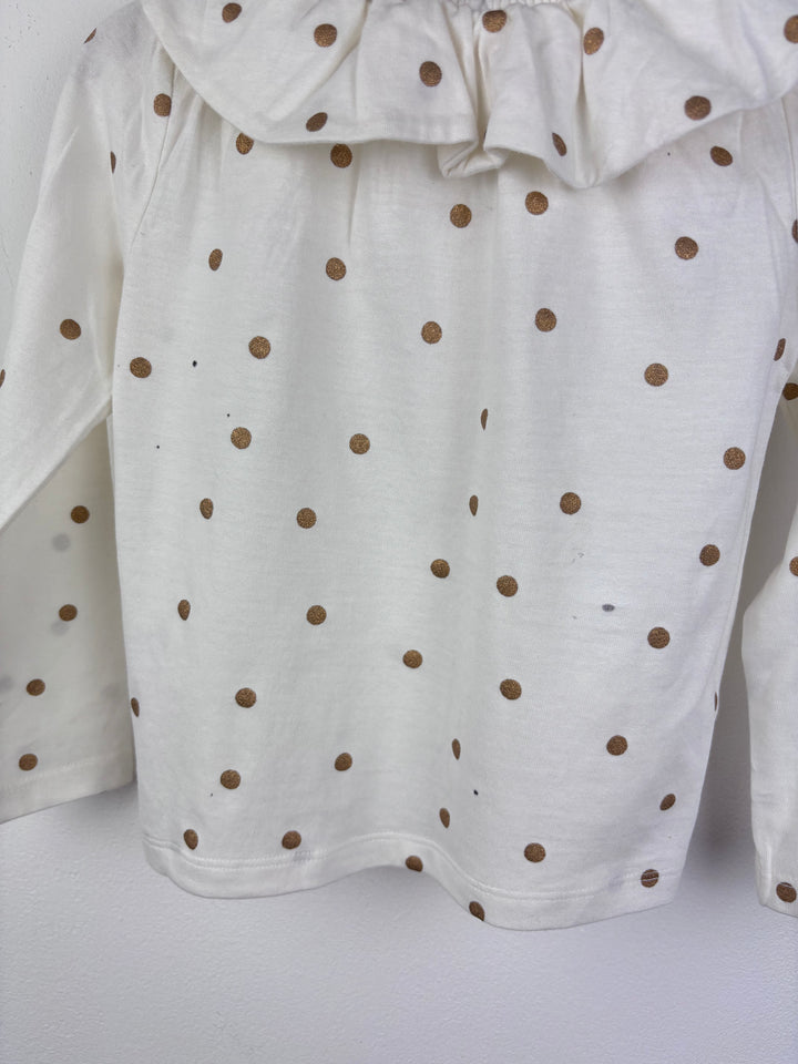 Boden Polka Dot Long Sleeve Top 2-3 Years-Tops-Second Snuggle Preloved
