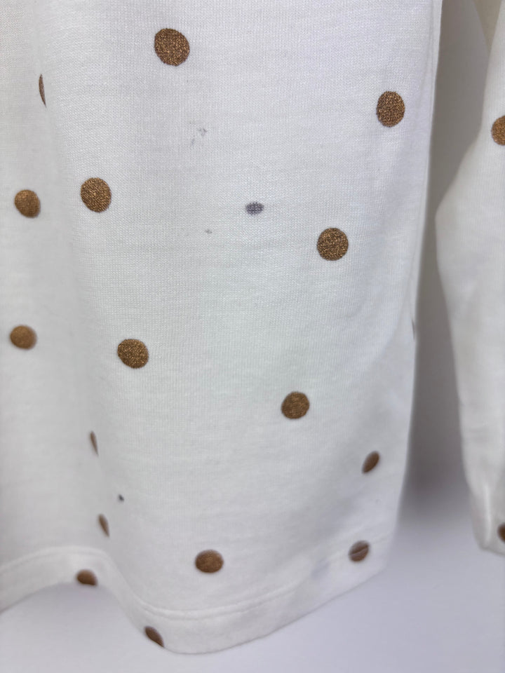 Boden Polka Dot Long Sleeve Top 2-3 Years-Tops-Second Snuggle Preloved